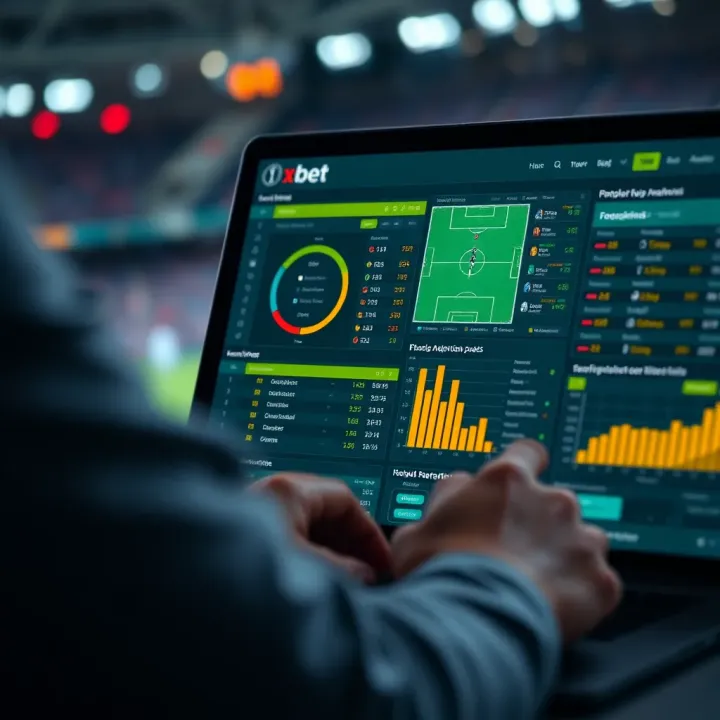 Detailed analysis of football match statistics and team performance on a digital device