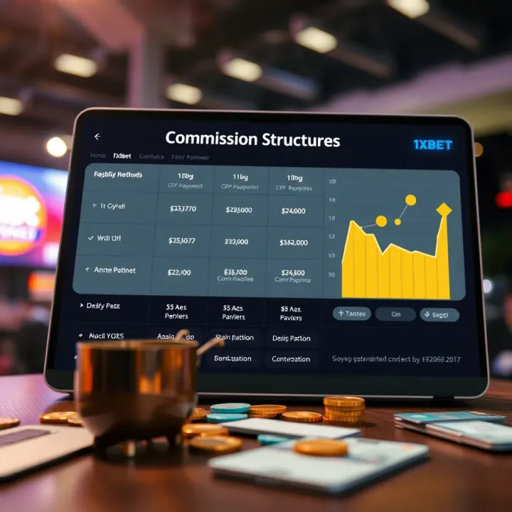 Illustration of digital payment methods and commission earnings for online partners