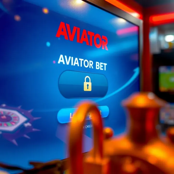 Secure login interface showing Aviator Bet account access screen