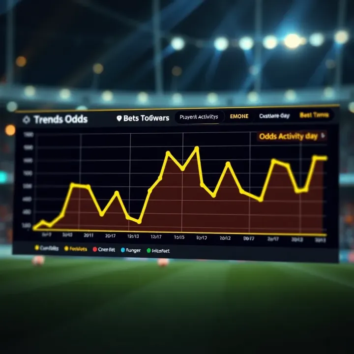 Graph illustrating player activity and odds fluctuations throughout the day