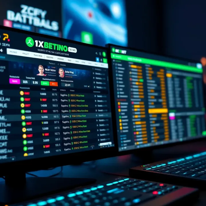 Comparison of sports betting platforms displaying user interfaces with odds and betting markets