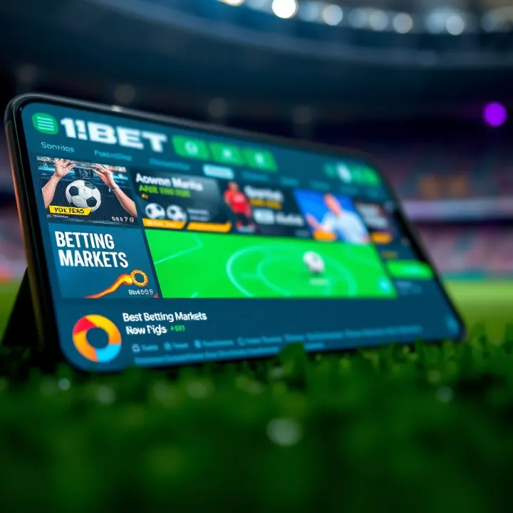 Interface displaying diverse sports betting options in the 1xbet app for Indian users