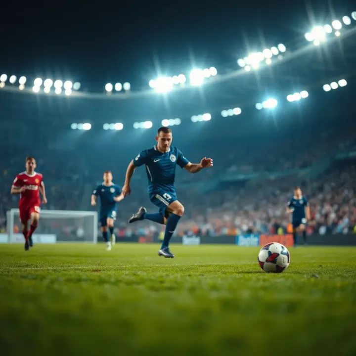 Illustration of football match analysis including historical data and local factors