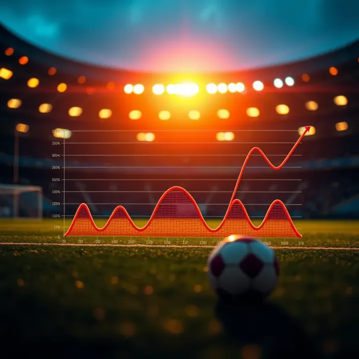 Graph displaying statistical models used for predicting football match outcomes