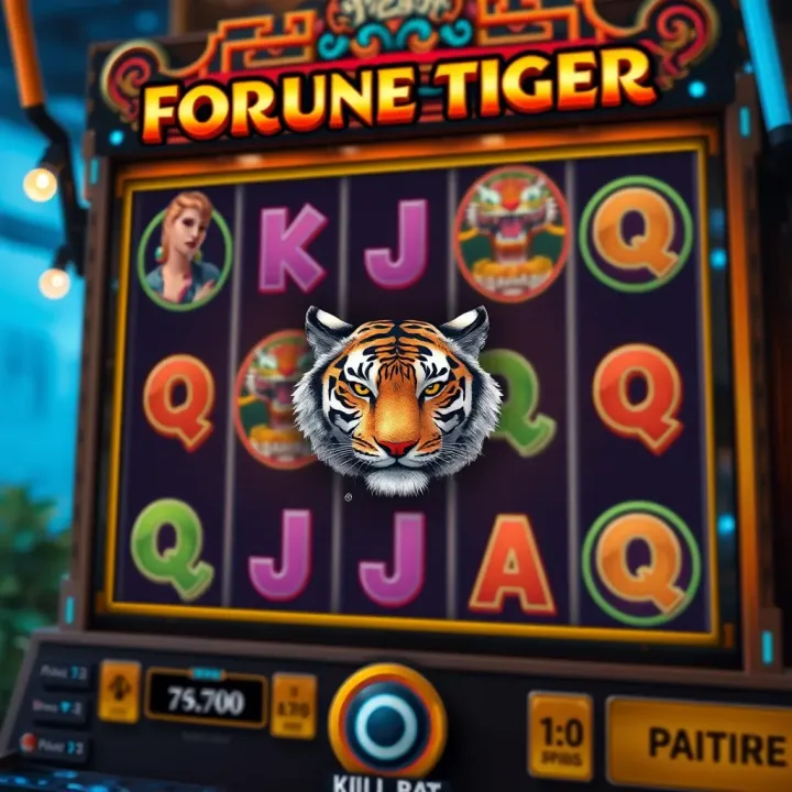 Fortune Tiger slot game interface showing free spins feature