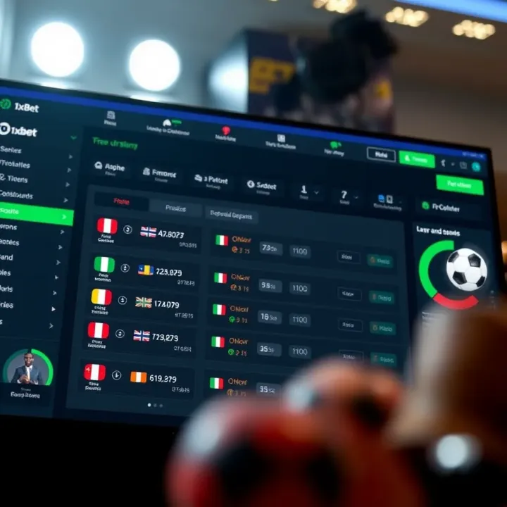 1xBet Betting Options and Deposit Features for Nigerian Users Dashboard showing various betting options and Nigerian currency deposit feature on 1xBet platform