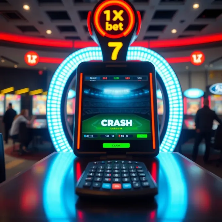 Illustration of a digital crash game interface on a betting platform