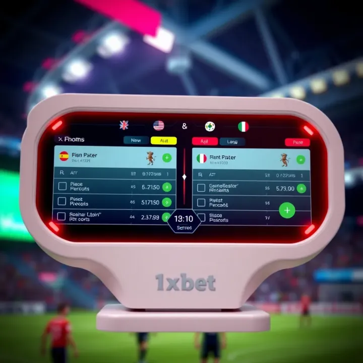 Graphical representation of the 1xBet Lucky Jet predictor interface showing game outcome predictions