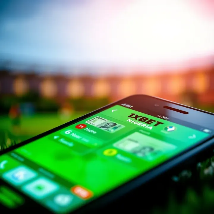 Conceptual illustration showing digital sports betting interface on mobile with Nigerian Naira currency symbols