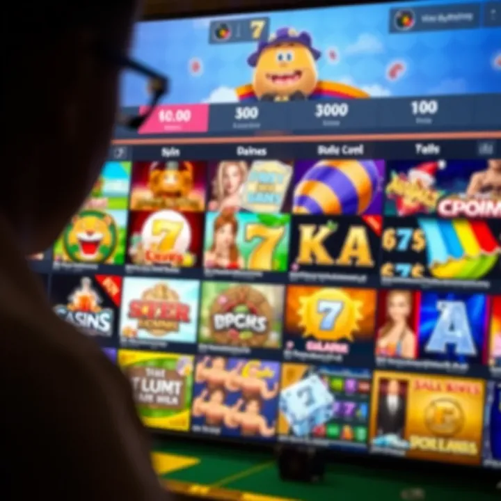 Online casino interface showing a variety of slot games available for players